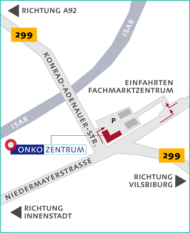 Wegweiser Onkozentrum Landshut