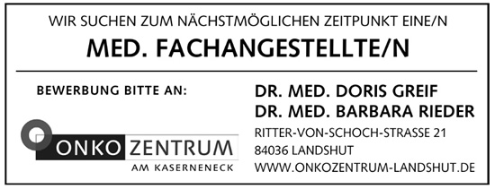 Stellenanzeige Medizinische/r Fachangestellte/r